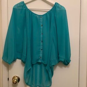 Teal Sheer Cover
